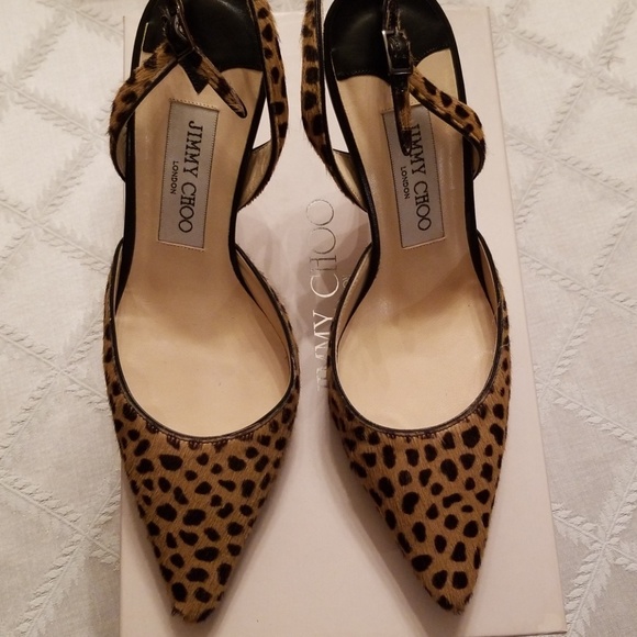 pony skin leopard print shoes